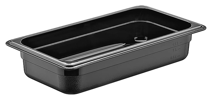 Гастроемкость Gastroplast GNPP-1365/B GN 1/3-65 (325х176х65) 2 л полипропилен черная