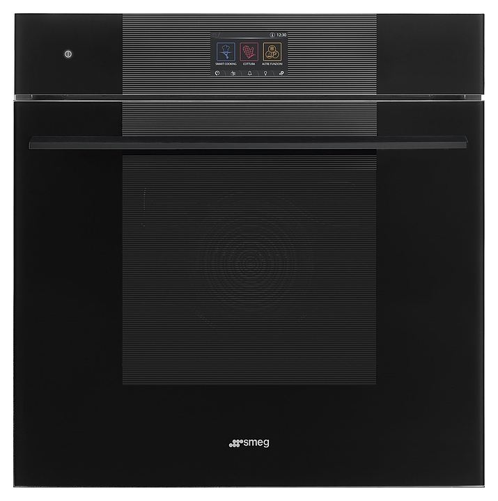 Духовой шкаф комбинированный с паром и пиролизом SMEG SOP6104S2PB3 черный / стекло