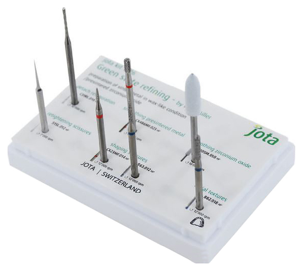 Набор боров для полировки металлических сплавов Jota Green State Refining Kit