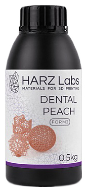 Фотополимер HARZ Labs LLC Dental Peach для LCD/DLP принтеров, 0,5 л