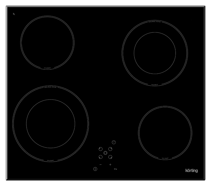 Варочная панель электрическая Korting HK 62031 B черная