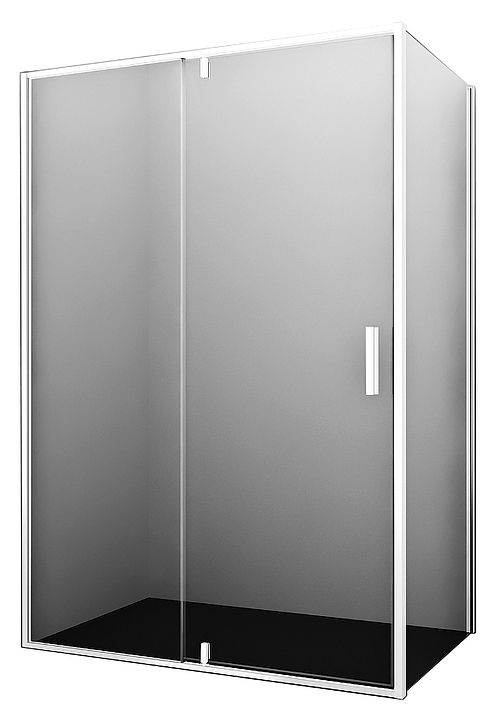 Уголок душевой Wasserkraft Neime 19P10 120х100 см, белый профиль