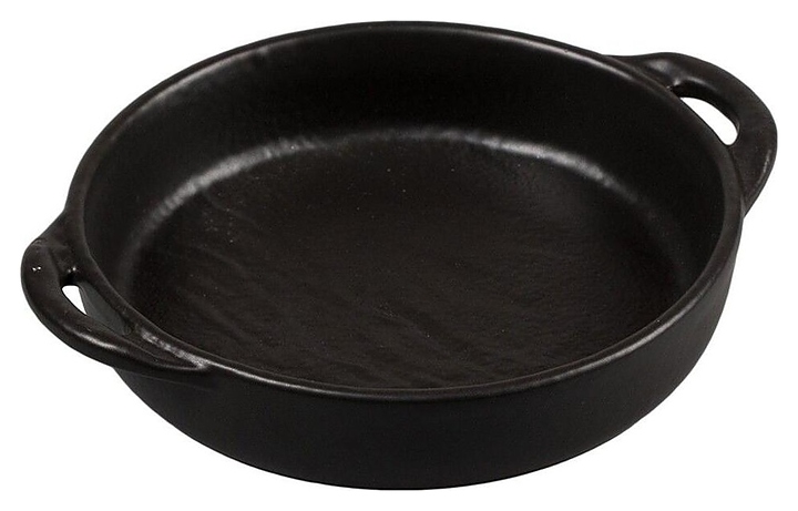 Блюдо сервировочное P.L. Proff Cuisine Black Star 52434 570 мл 22х18 см h=4 см (фарфор) овальное с ручками