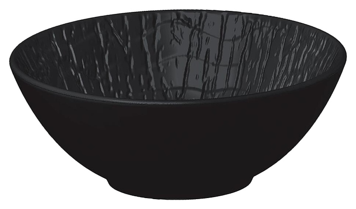 Салатник P.L. Proff Cuisine Black Raw Wood 60079-C 450 мл d=15 см h=5,5 cм (фарфор)