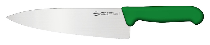 Нож кухонный Sanelli Ambrogio SC49024G 240 мм, зеленый