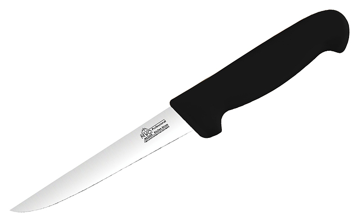 Нож обвалочный MVQ Profi Messer широкое изогнутое лезвие 15 см