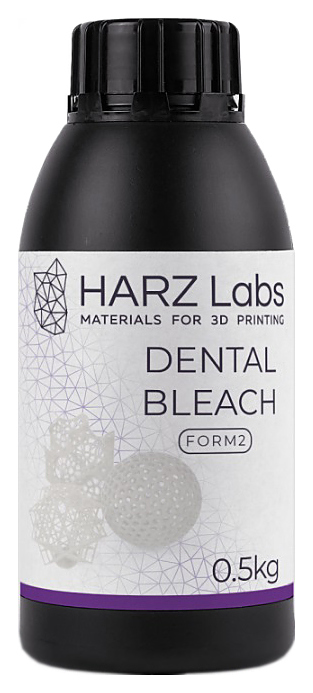 Фотополимер HARZ Labs LLC Dental Bleach для LCD/DLP принтеров, 0,5 л