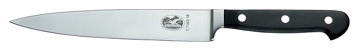 Нож филейный Victorinox 7.7163.18 (04071890) Grand Maitre l=18 см (нерж. сталь / пластик) кованый клинок с черной ручкой