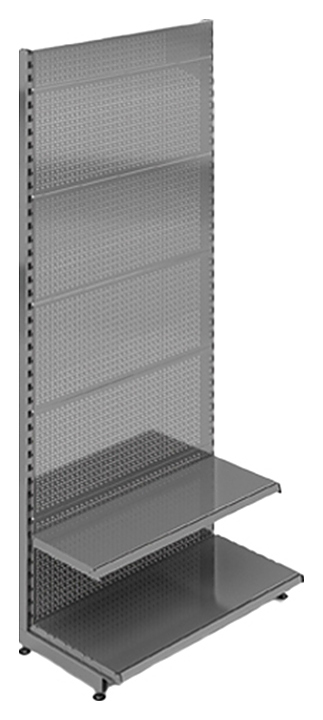 Стеллаж пристенный перфорированный STAHLER (CRYSPI) Eco Line L=1000, H=2250, G=370