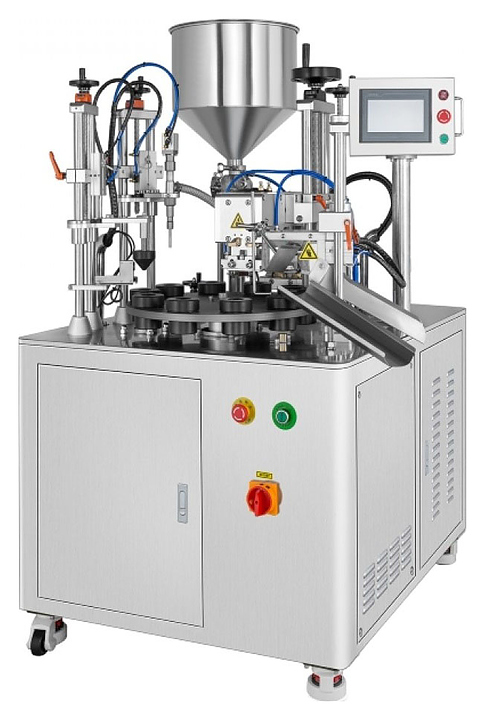 Фасовочно-упаковочная машина для туб полуавтоматическая Hualian HX-006