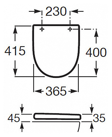 Сиденье для унитаза расстояние между креплениями 230мм