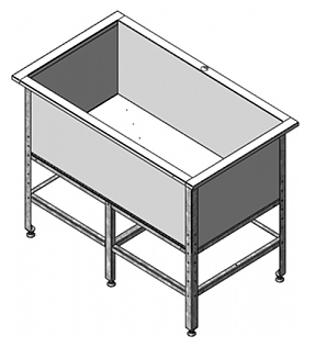 Ванна котломоечная Assum ВКС-П-1/700/1450 (1550х800х850)