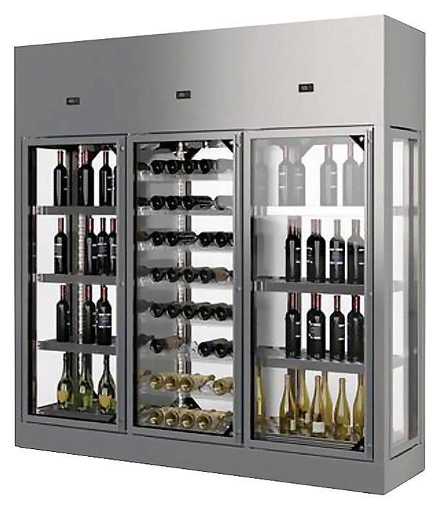 Винный шкаф Enofrigo WINE LIBRARY 3P 4V H260 P60 (A1WL4V3P266/421) черный