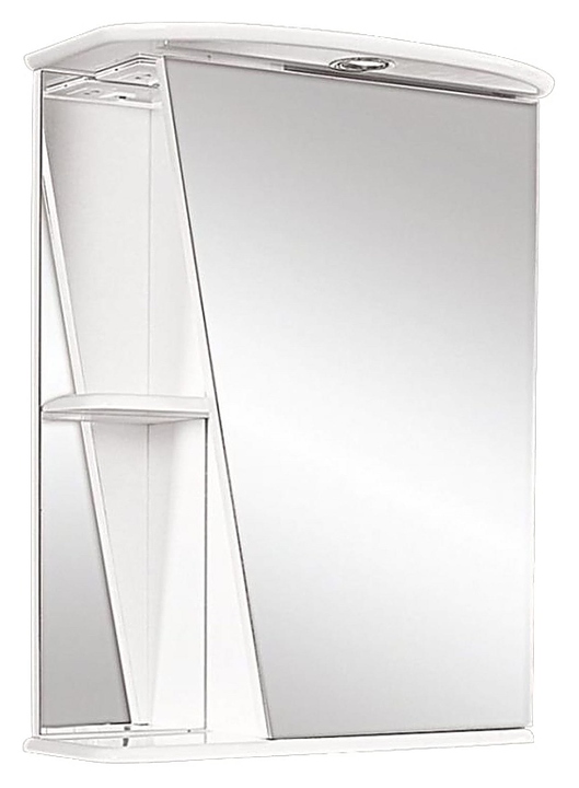 Шкафчик зеркальный арго белый мрамор