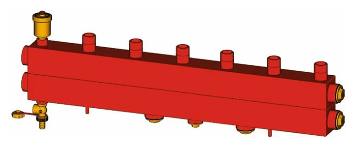 Коллектор котельной Giacomini R586SEP R586SEY02 1 1/4