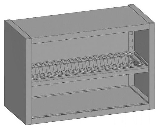 Полка настенная для тарелок Restoinox ПНО-Т-15/4