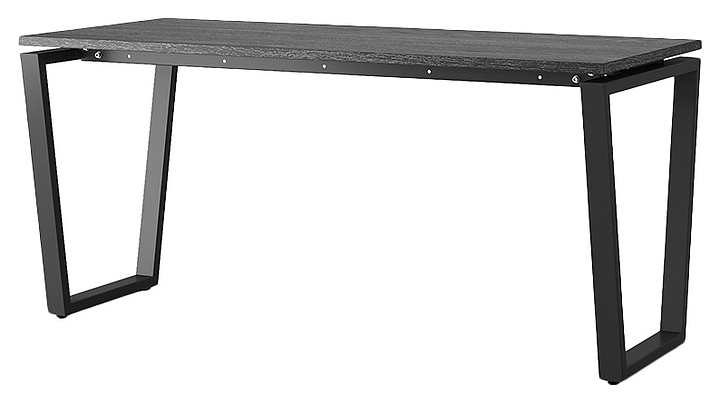 Стол офисный Кобор OTR-160/80 black/glazed