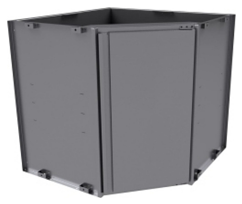 Модуль нейтральный угловой внешний BSV-inox BNAE6-90