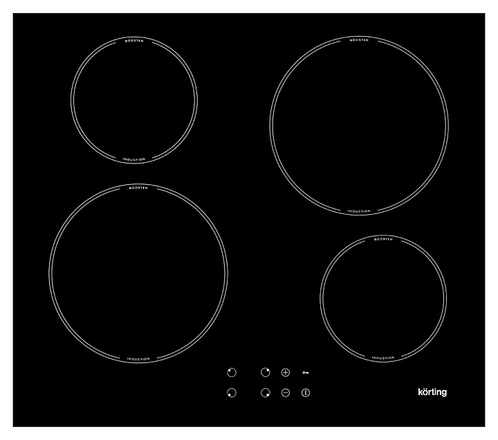Варочная панель индукционная Korting HI 64042 B черная