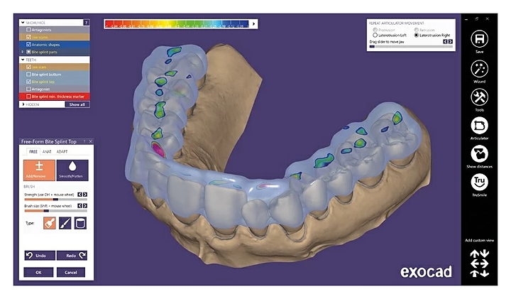 Модуль для программного обеспечения Exocad Bite splint module