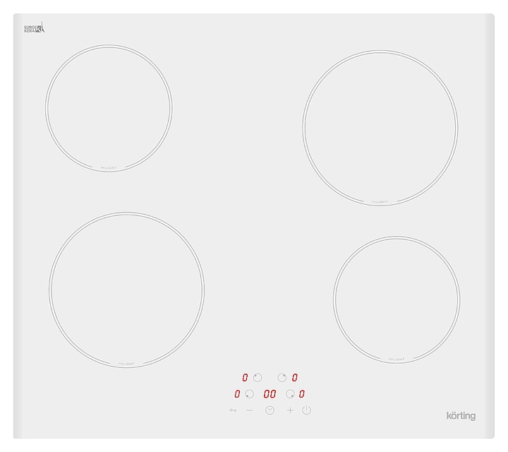 Варочная панель электрическая Korting HK 60003 BW белая
