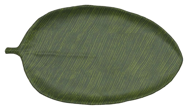 Блюдо сервировочное P.L. Proff Cuisine JW46020-TAI Green Banana Leaf 53,5х29х3 см (меламин) овальное