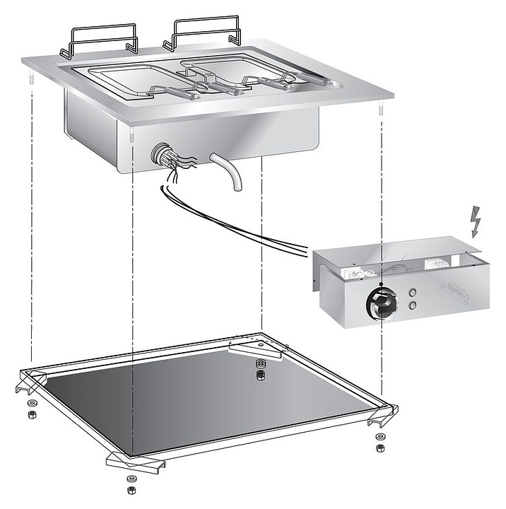 Макароноварка встраиваемая Apach Chef Line SLDI6PCE6