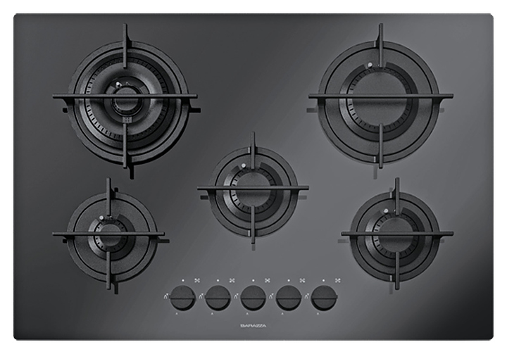 Варочная панель газовая Barazza 1PMD70N black glass ceramic