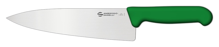 Нож кухонный Sanelli Ambrogio SC49020G 200 мм, зеленый