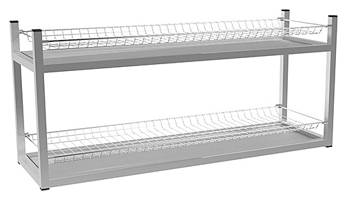 Стеллаж для стаканов ПищТех Стандарт СКСН-2КС