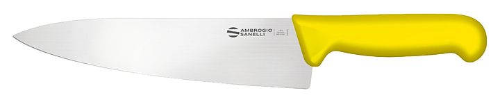 Нож кухонный Sanelli Ambrogio SC49024Y 240 мм, желтый