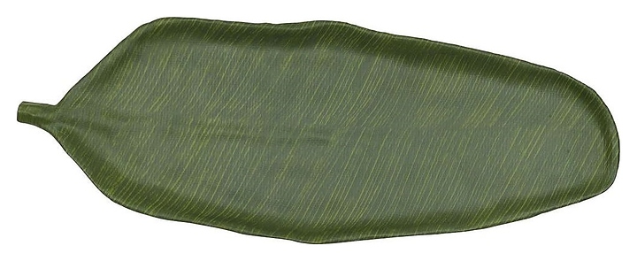 Блюдо сервировочное P.L. Proff Cuisine JW46025-TAI Green Banana Leaf 64,5х24х3,5 см (меламин) овальное