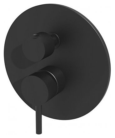 Смеситель для ванны с душем Paffoni Light LIG018NO черный матовый