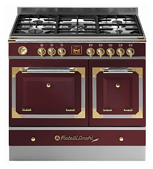 Газоэлектрическая плита Fratelli Onofri IM 192.50 FEMW Burgundy