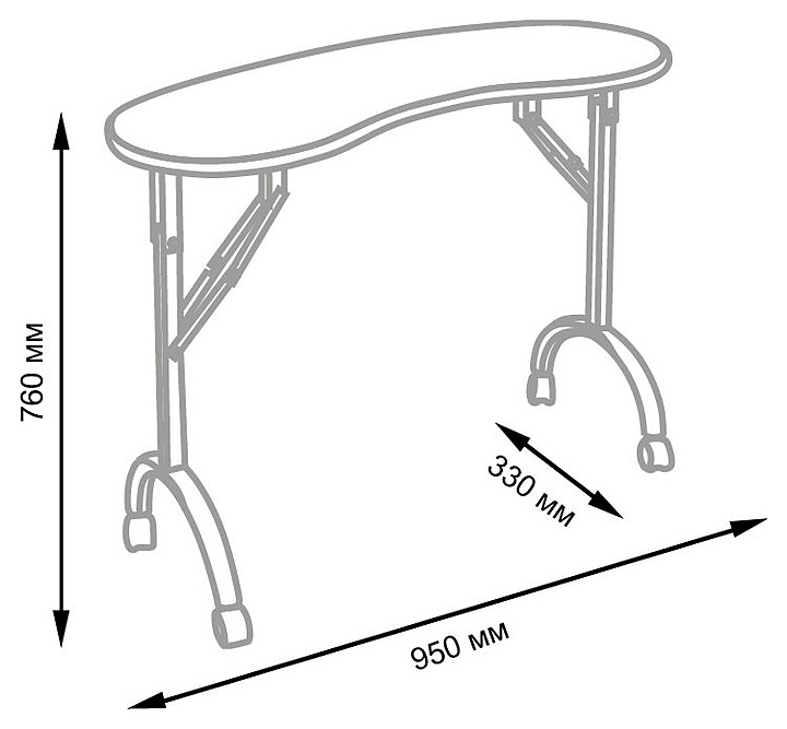 Стол маникюрный мд 9200 складной