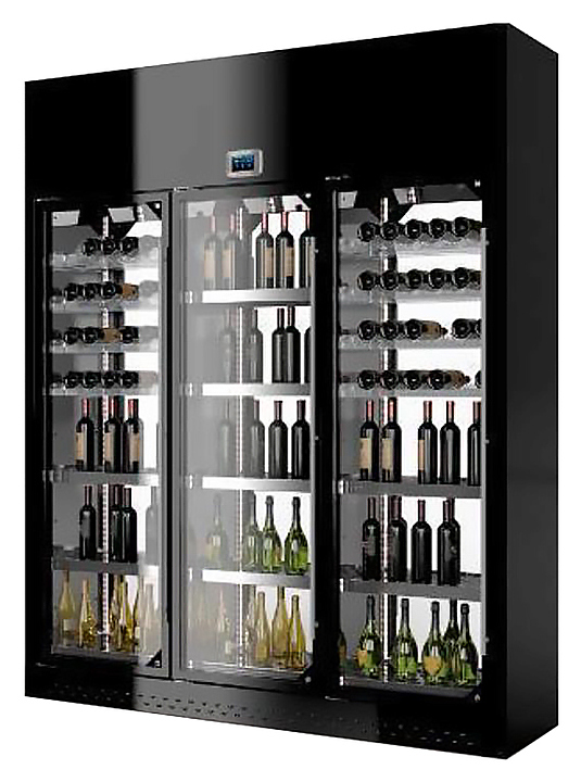 Винный шкаф Enofrigo WINE LIBRARY 3P WALL H260 P60 (A1WLW3P266P/421) черный