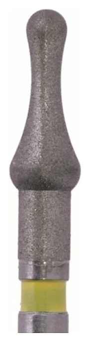 Бор алмазный Jota 893H 023 FG, желтый, 5 шт. конус с закругленным концом с вогнутыми сторонами