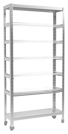 Стеллаж для стаканов ПищТех Стандарт СКСН-5КС-2М