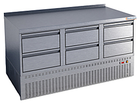 Стол холодильный Gastrolux СОН3Г-146/6Я/S