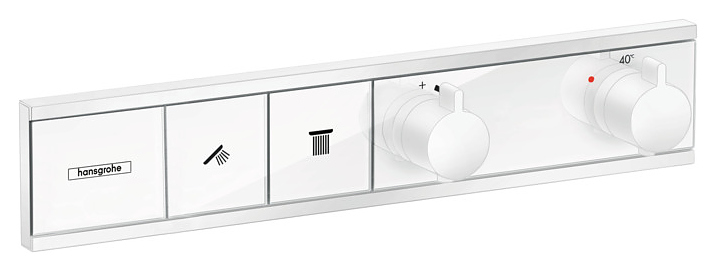 Смеситель для душа встраиваемый термостат Hansgrohe RainSelect 15380700 для 2 потребителей