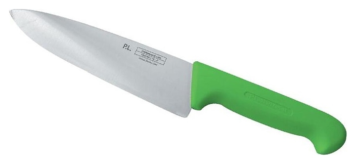 Нож поварской P.L. Proff Cuisine Pro Line KB-3801-250-GR201-RE-PL l=25 см с зеленой пластиковой рукояткой