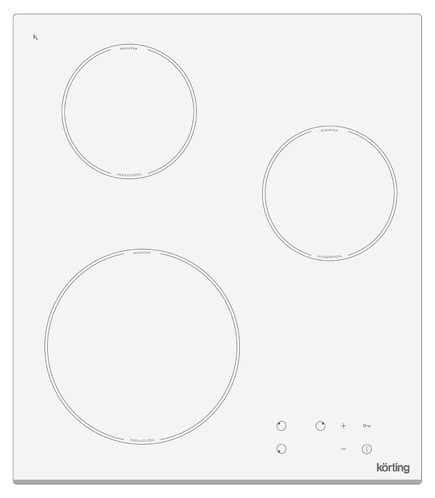 Варочная панель индукционная Korting HI 42031 BW белая