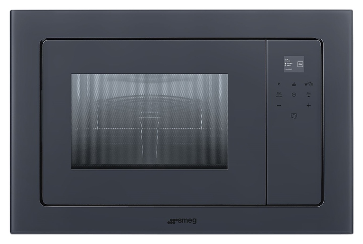 Микроволновая печь SMEG FMI120G Neptune Grey серая / стекло