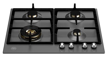 Варочная панель Bertazzoni P604LHERNE газовая, черный матовый