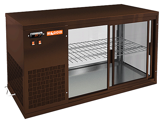 Витрина холодильная HICOLD VRL 900 L Brown