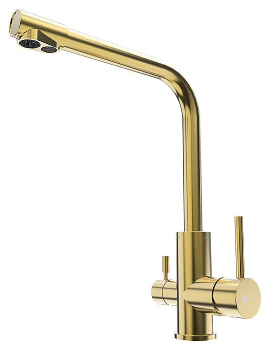 Смеситель для кухни LEMARK Expert LM5061G с подключением к фильтру питьевой воды, золото
