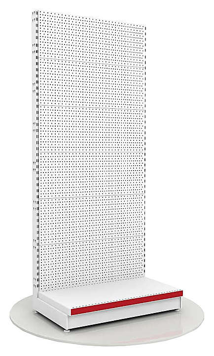 Стеллаж пристенный перфорированный Стандес L=1000, H=2250, G=300