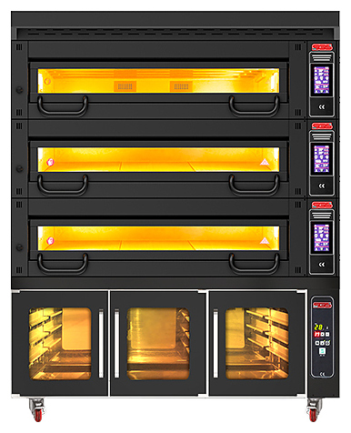 Печь подовая SGS MT/1200/2 с расстоечным шкафом