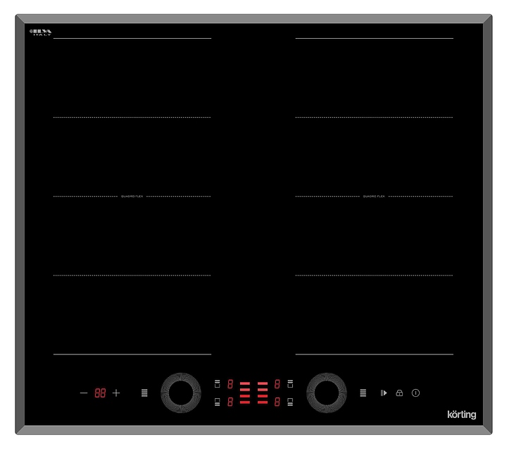 Варочная панель индукционная Korting HIB 68700 B Quadro