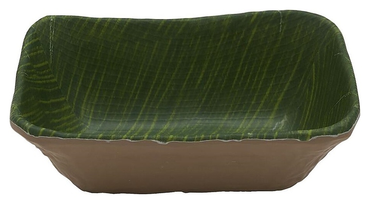 Салатник P.L. Proff Cuisine JW50765-TAI Green Banana Leaf 750 мл 17,6х16,2х6,3 см (меламин) прямоугольный